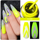 Hivava  -  Metallic Gold Sliver Pink 5ml Liner Gel Nail Art Polish Painting Mirror Gel Graffiti Stripe Design Varnish DIY