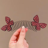 Hivava  -  Camellia Hair Comb Invisible Bangs Hair Clip Tidy Artifact Hair pin Girls Hairpin Women Tools Fixed Inser Comb Hair Accessories