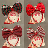 Hivava  -  Christmas Bow Tie Hair Band Cartoon Hair Clip Merry Christmas Holiday Party Headband Gifts Children's Cosplay Hair Accessories