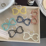 Hivava  -  Fashion New Oil drip bow Hair Clips Women Ponytail Clip Jelly Clear Hairclip Girl Hairpin Crab Barrette Headwear Accessories