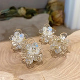 Hivava  - jewelry Fashion Small Fresh Simple Transparent Flower Claw Clip Female Girl Crab Hair Clip Mini Cute Accessories Hair Beads for Braids