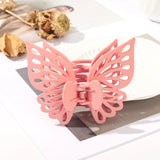 Hivava  -  Butterfly Solid Color Hair Claws Hair Clips Girls Korean Ponytail Headwear Styling Tools Hairpin Crabs Clips For Hair