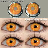 Hivava   Halloween Color Contact Lenses 1pair Cute Anime Cosplay Contact Lenses Blue Eyes Contact Lenses Yellow Colored Contacts