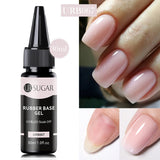 Hivava  -  30ml Refilled Rubber Base Gel Big Capacity Crystal Nude Pink Clear Soak Off UV LED Nail Art Varnish Constructed Gel