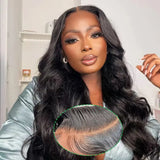 Hivava  Ready to Wear 4x6 5x5 Pre Cut Lace Closure Glueless Wigs Human Hair Pre Plucked 36 Inch Brazilian Body Wave Lace Frontal Wigs