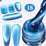 Hivava  -  10ml Silver Water Light Cat Magnetic Gel Nail Polish Nail Supplies Vernis Semi Permanent Gel for Fall Winter Nails