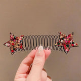 Hivava  -  Camellia Hair Comb Invisible Bangs Hair Clip Tidy Artifact Hair pin Girls Hairpin Women Tools Fixed Inser Comb Hair Accessories