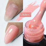 Hivava  -  7ml Sparkling Glitter Rubber Base Gel Nails Shining Glitter Semi Permanent Soak Off UV LED Varnish All for Manicure