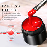 Hivava   -  White Black Painting Gel Polish 5ml Professional Super Texture Line Flower Drawing Gel Soak Off UV Nail Art Gel