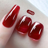 Hivava  -  10ml Blood Red Jelly Gel Nail Polish Halloween Nails Art Gel Polish Sheer Translucent Nail Gel for Winter Manicure