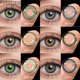 Hivava  Natural Contact Colored Lenses For Eyes 1Pair Multicolor Lens Soft Yearly Beautiful Pupils Eye Contact Lense Color Lens