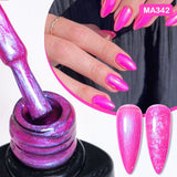 Hivava  -  7ml Thread Shell Rubber Base Gel Nail Polish 2 In 1 Aurora Pearly Shells UV LED Nail Art Gel Varnish For Nails