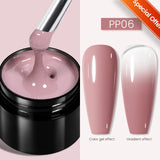 Hivava  -  5 IN 1 Clear Water Ripple Gel Polish 5ml No-wipe Top Coat Reinforcement Adhesive Nail-Shape Wave Gel Nail Polish