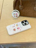 Hivava  Cute Animals Magnetic Phone Case Stand Holder Funda For Iphone 13 15Pro 14Pro 15ProMax 12 14 15 Pro Max 13ProMax 13Pro Cover