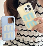 Hivava Summer Light Yellow Blue Simple Phone Case For Iphone 15promax 14 15Pro 15 Pro Max 13Pro 14Pro 12ProMax 13 12 Protector Fundas