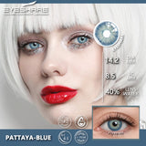 Hivava   Natural Color Contacts Lenses For Eyes 2pcs Color Lens Eyes Yearly Beauty EyeContact Lenses Cosmetic Blue Colored Lens