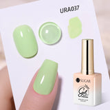 Hivava  -  15ml Mint Green Jelly Nail Gel Nude Gel Nail Polish White Translucent Soak Off Gel Vernis Semi Permanent Long Lasting