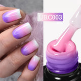 Hivava  -  Thermal Gel Nail Polish 7ml Glass Bottle Semi Permanent Temperature Color Changing Glitter Soak Off UV Nail Art Varnis