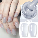 Hivava  -  Milky White Jelly Nude Gel Nail Polish 10ml White Translucent Soak Off Gel Vernis Semi Permanent Need UV Light Cure