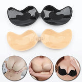 Sexy Lace Women's Bra Invisible Push Up Bra Self-Adhesive Silicone Seamless Front Closure Wedding Sticky Backless Strapless Bra