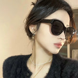 Hivava  -  Retro Love Cat Eye Sunglasses Wome Ins Street Shot Sunshade Glasses Dustproof Windproof Riding Glasses UV400 Sunglasses