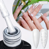 Hivava  -  7ml Thread Shell Rubber Base Gel Nail Polish 2 In 1 Aurora Pearly Shells UV LED Nail Art Gel Varnish For Nails