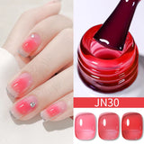 Hivava  -  10ml Blood Red Jelly Gel Nail Polish Halloween Nails Art Gel Polish Sheer Translucent Nail Gel for Winter Manicure