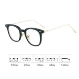 Hivava  Retro Literary Glasses Frame Girl Ins No Makeup Plain Glasses Men Eyewear Cute Decorative Computer Glasses