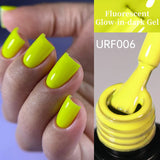 Hivava  -  Neon Fluorescent Glow-in-dark Gel Nail Polish Red Green Yellow Luminous UV LED Nails Gel Soak Off Nail Art Varnish