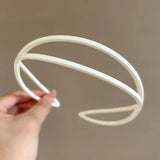 Hivava   -  Oval Headband Elastic Hair Hoops Women Wash Face Non-slip Headbands Hair Band Girls Fashion Korean Headwear Coffee Accessories