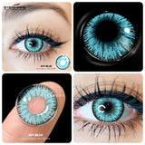 Hivava 1Pair Contact Lenses for Halloween Lenses Colored Contact Lenses for Eyes Cosplay Contact Lenses Anime Eye Color Lenses