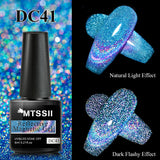 Hivava  -  7ml Cat Magnetic Gel Nail Polish Semi Permanent Dynamic Glitter Reflective Nail Gel Soak Off UV Gel Nail Art Varnish