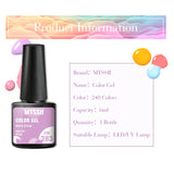 Hivava  -  Macaron Gel Nail Polish Spring Summer Candy Pink Blue Color For Manicure Semi Permanent Soak Off Nail Art Gel Varnishes