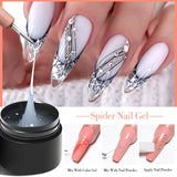 Hivava  -  5ml Silver Gold Spider Drawing Gel Nail Polish Spider Wire Drawing Painting Liner Nail Art Gel Varnish DIY Manicure