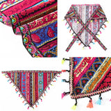 Hivava   -  Bohemia Headband Hairbands Turban Hair Scraf Summer Printing Fringe Triangle Bandana Women Fashion Hair Accessories