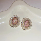 Hivava Chateau en Rose Cottagecore Princesscore Fairycore Coquette Kawaii Earrings