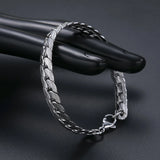 Hivava  -  New Trendy Cuban Chain Men Bracelet Classic Stainless Steel 3/5/7mm Width Chain Bracelet For Men Women Jewelry Gifts