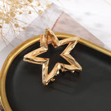 Hivava  -  6cm Liquid Love Alloy Hair Clip Golden Sliver Hairpin Women Ponytail Hair Claw Clip Fashion Styling Tools Hair Accessories