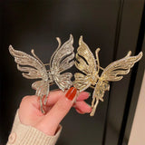 Hivava  - jewelry Fashion Metal Liquid Butterfly Hair Clip For Women Ponytail Claw Clip Geometric Hair Claw Trend HAIR CLIP FOR GIRL Hair Jewelry