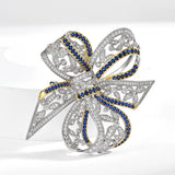 Hivava   Spring Personalized New Vintage Bow Fashion Zircon Inlaid Brooch Women's Exquisite Luxury Pin