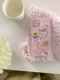 Hivava  -  Lovely Cat Playing Kitten Pink Girl Phone Case For Iphone 13ProMax 14ProMax 15Pro 13 15 12 14 Pro Max 13Pro Cute Ins Coque Capa