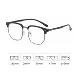 Hivava  Korean Tsquare Glasses Frame Girl Ins No Makeup Plain Glasses Men Light Eyewear Cute Decorative Computer Glasses