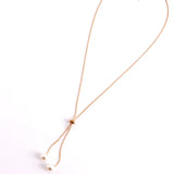 Hivava  -  Fashion Simple Gold Color Pearl Necklaces for Women Long Tassel Pull Design Clavicle Chains Necklace Jewelry Collares