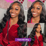 Hivava  32inch Body Wave 4x6 5x5 Glueless Wigs Human Hair PrePlucked Human Hair Wigs For Black Women 13x4 13x6 Lace Front Wigs Bling