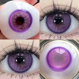 Hivava  -1 Pair Purple Beauty Colored contact lenses For Eyes Halloween Makeup Lens Pupils Fashion Big Eye Lenses Myopia Lenses