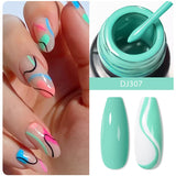 Hivava  -   5ml Sliver Metallic Liner Gel Nail Polish Super Bright Mirror Effect Painting Drawing Line Graffiti Stripe Nail Art