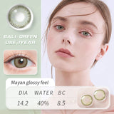 Hivava Contact Lenses 1 Pair Color Contact Lens for Eyes Blue Gray Colored Contact Lens Eye Beautiful Pupil Yearly Use