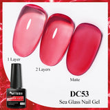 Hivava  -  7ml Snowflake Gel Nail Polish Neon Fluorescent Gel Semi Permanent Pink White Snow Sequins Nails Art Design Varnish UV LED