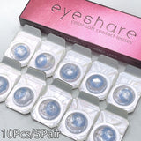 Hivava New Colored Contact Lenses Daily Disposable Natural Brown Contact 1Day Daily Lens Blue Lenses 10Pcs/5Pair Gray Pupils