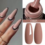 Hivava  -  5ml Metallic Liner Painting Gel Nail Polish Chrome Rose Gold Silver Super Bright Mirror Effect Drawing Gel Nail Varnish